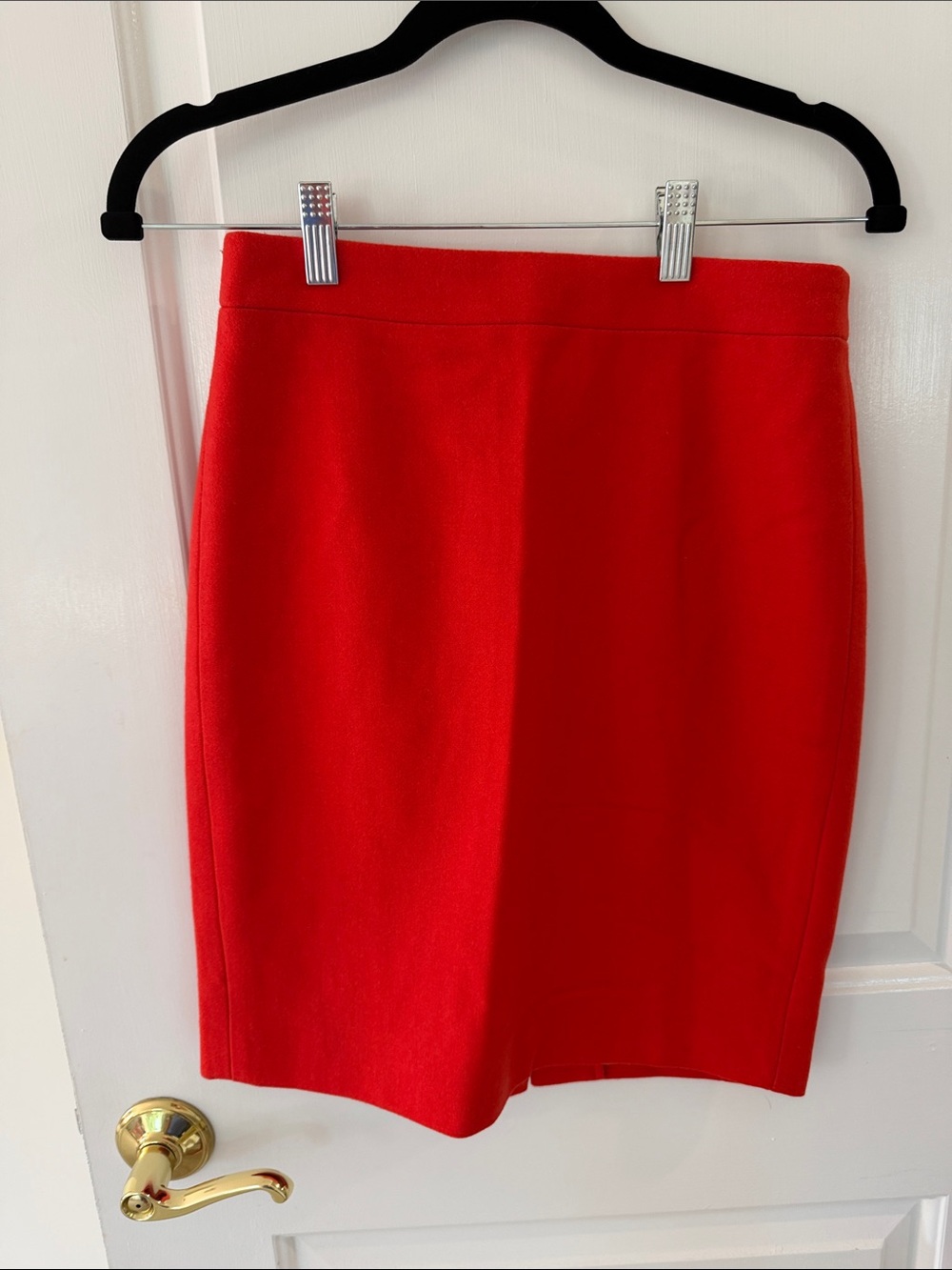 J.Crew Orange Red Pencil Skirt - Women's Tailored Style
